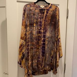 Purple and Gold Flowy Tunic